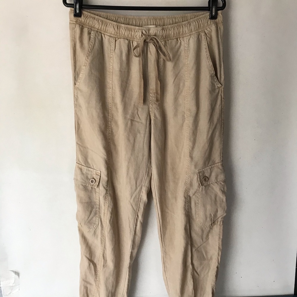 CLOTH & STONE Anthro natural tan "Safari" joggers - Picture 2 of 7